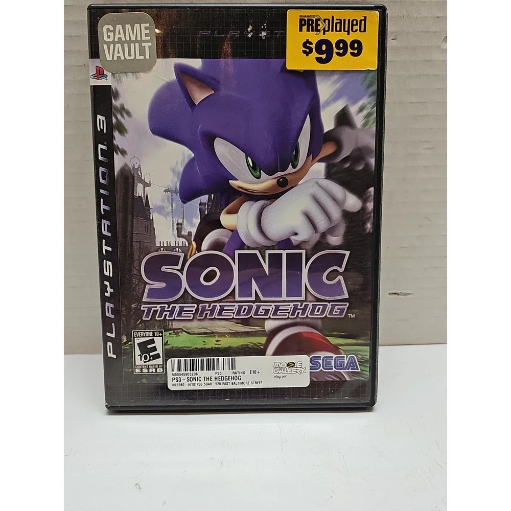 Sonic the Hedgehog (Sony PlayStation 3,‎ 2007) PS3